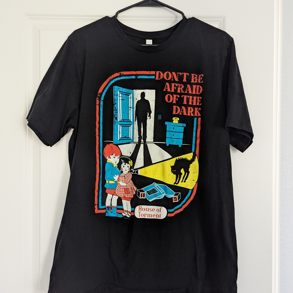 "Don't Be Afraid Of The Dark" Black Men's T-Shirt